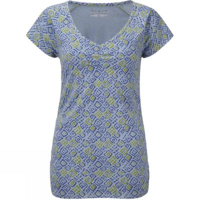 Top Royal Robbins Essential Tile Ruched Manga Corta Mujer Moradas - Chile VTL604527